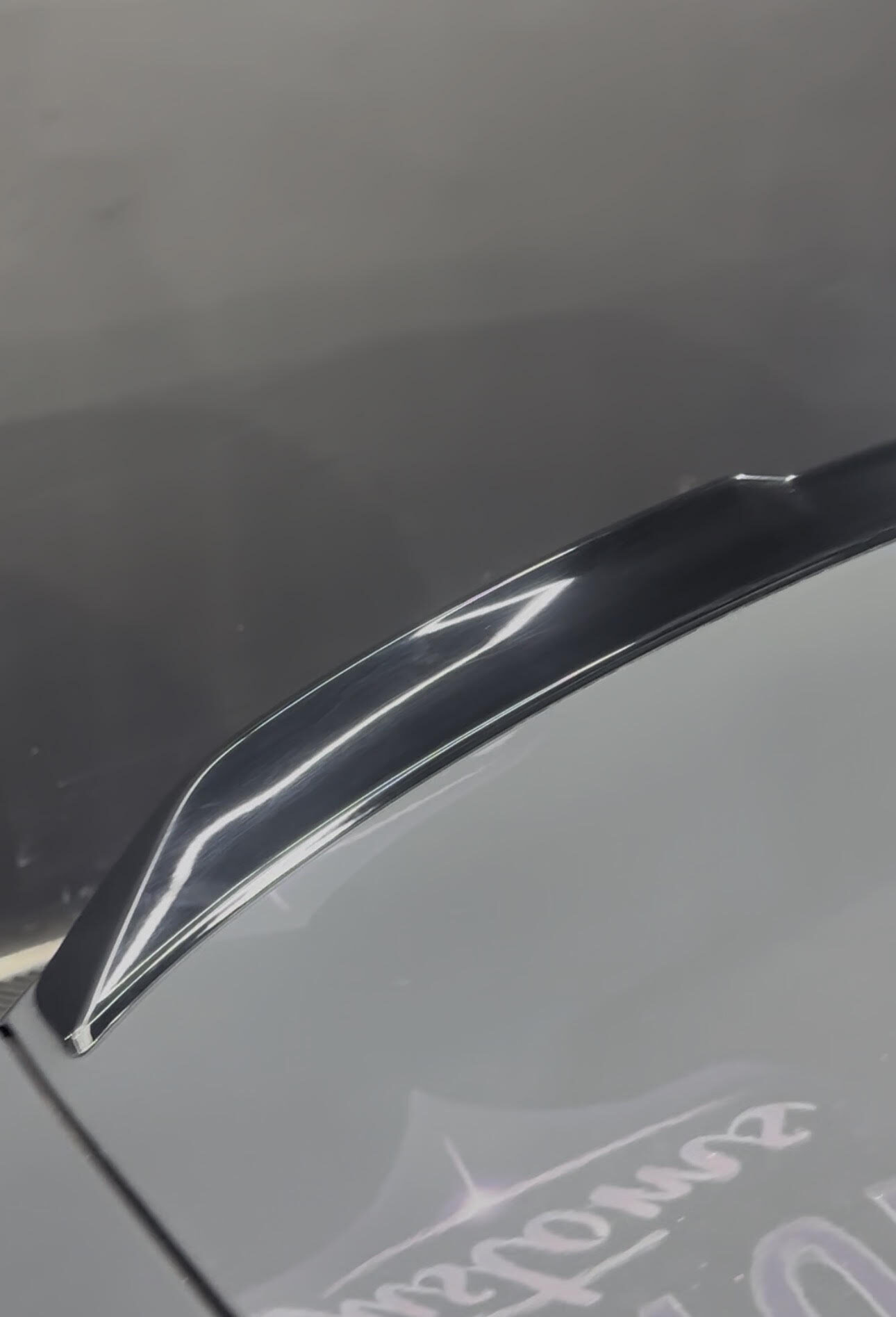 Carbon Fibre Spoiler Wrap — before